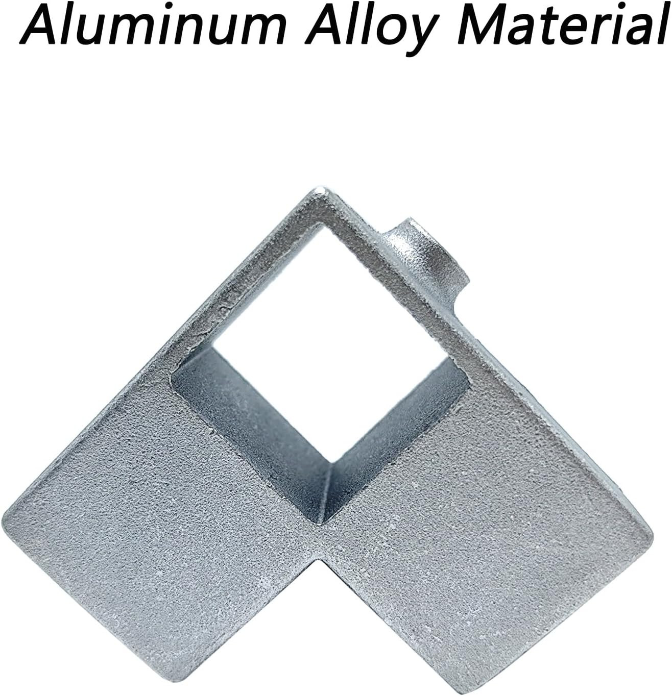 8 Pcs 25mm Aluminum Alloy 4-Way Square Tube Connectors for Structural Support
