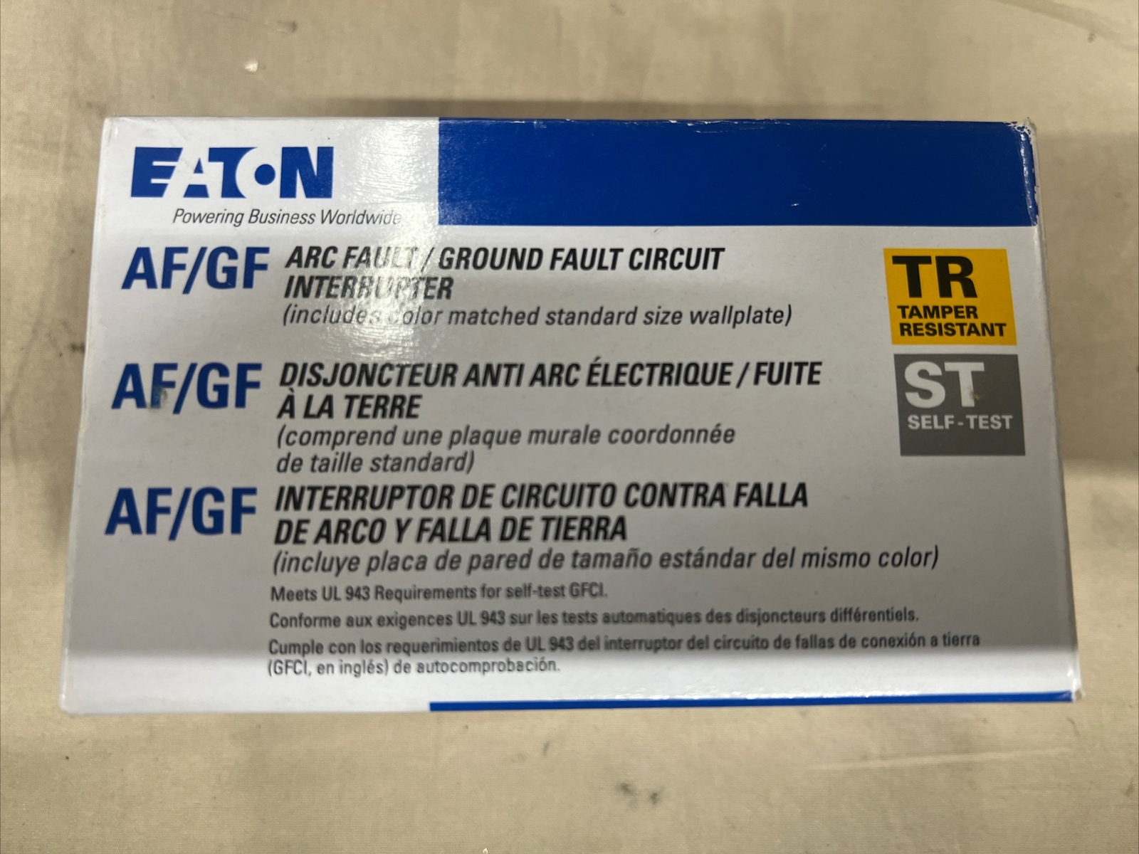 EATON CORPORATION TRAFGF15W TRAFGF15W White AF/GF AFCI/GFCI
