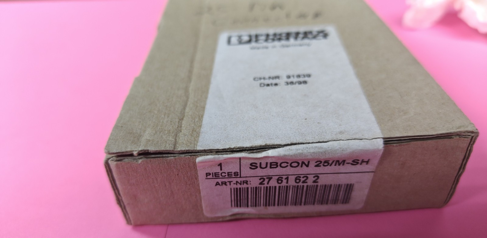 PHOENIX CONTACT SUBCON 25/M-SH 27 61 62 2 MALE D-SUB CONNECTOR 2761622