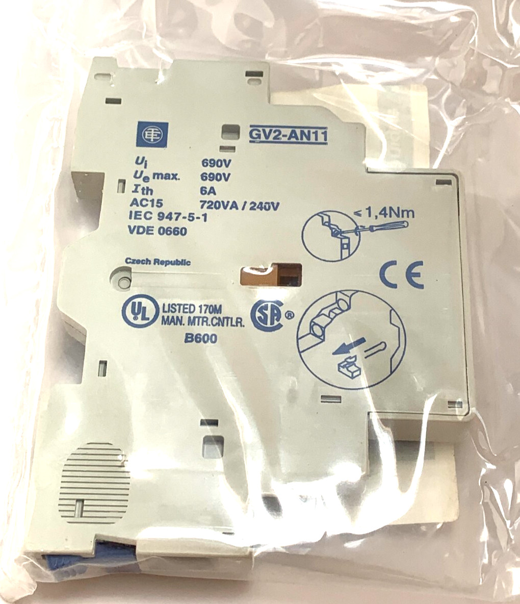 Telemecanique GV2-AN11 021357 Auxiliary Contact new