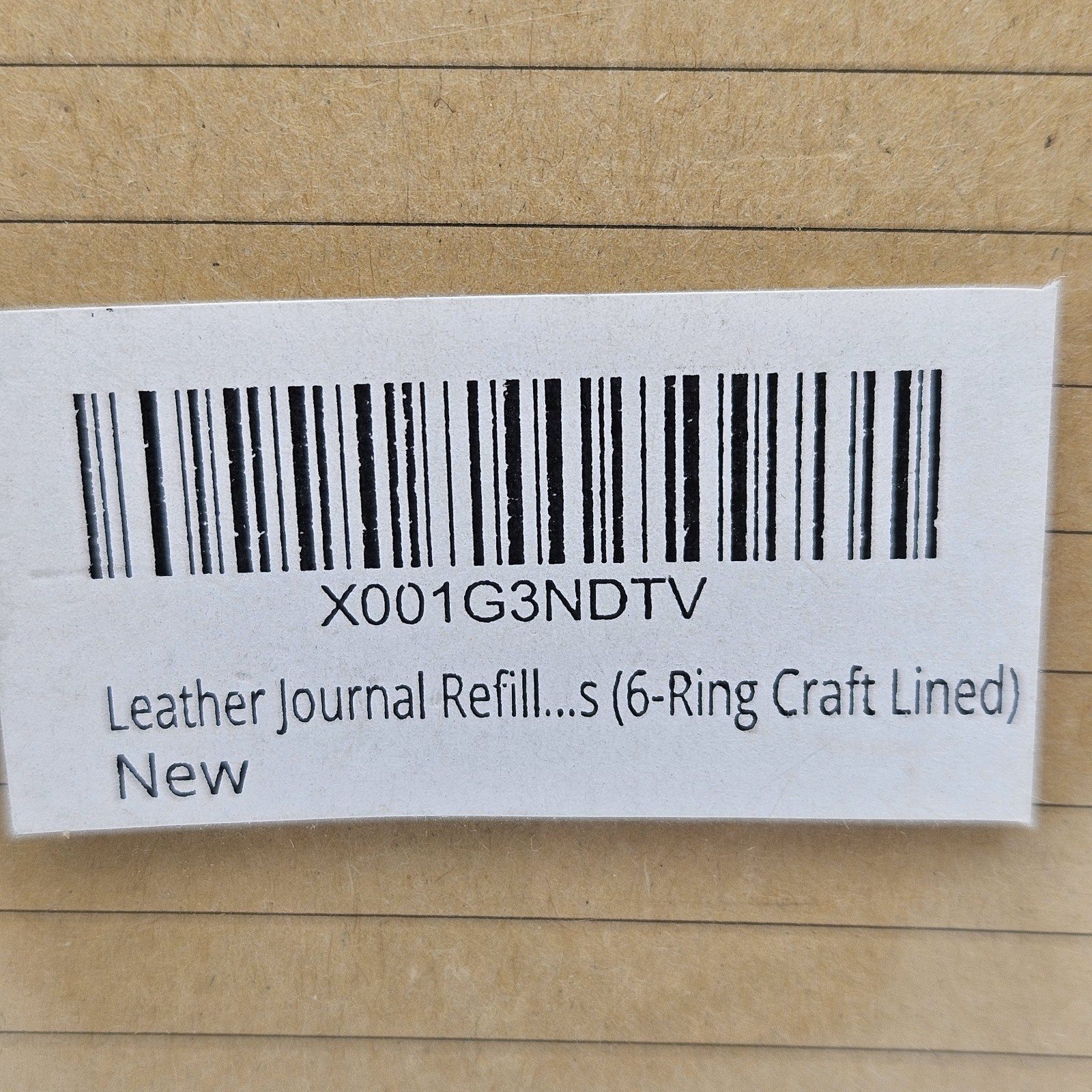 Leather Journal 6 ring Sketchbook Pages w/ 2 New Lined Page Refill Packs