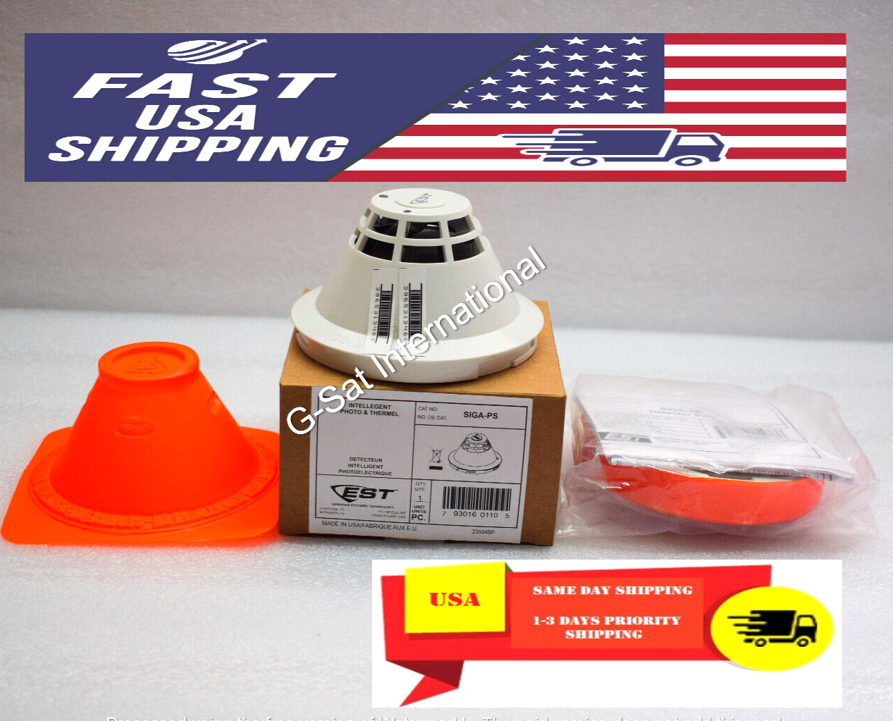 1x EDWARDS EST SIGA-PS INTELLIGENT PHOTO ELECTRIC SMOKE DETECTOR US STOCK