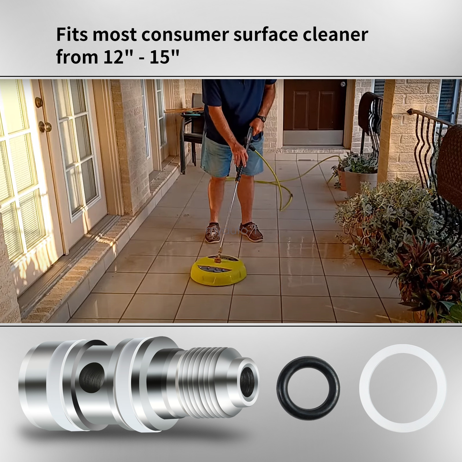 Repair Kit for Pressure Washer Rotary Flat Surface Cleaner Concrete Decks Swivel