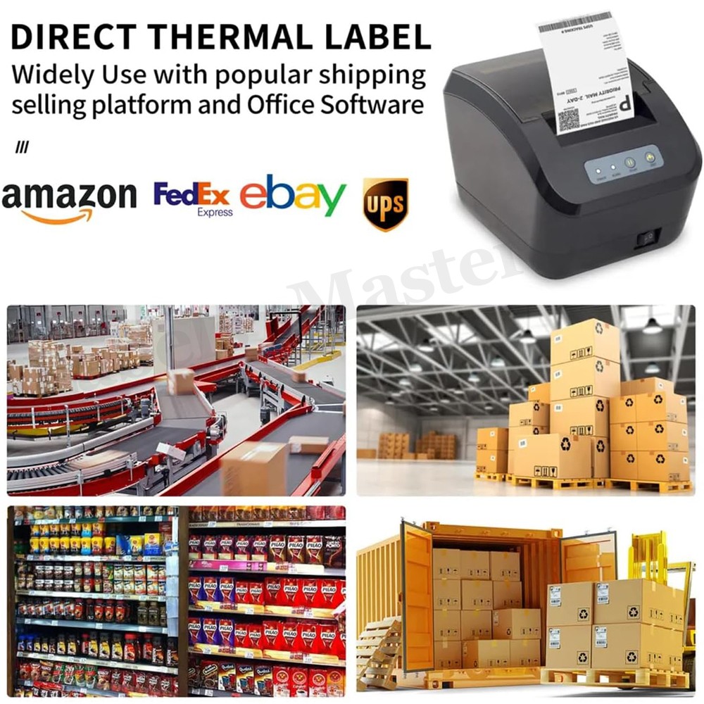 4×6 Fanfold Direct Thermal Shipping Labels Perforated for Zebra & Rollo Printers