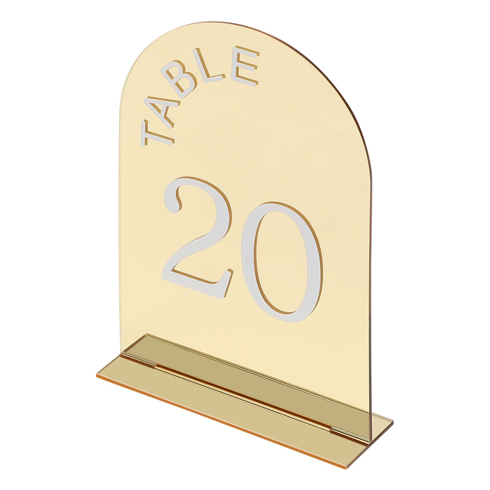 20 Pcs Wedding Table Numbers Mirror Acrylic Table Number Table Sign Numbers