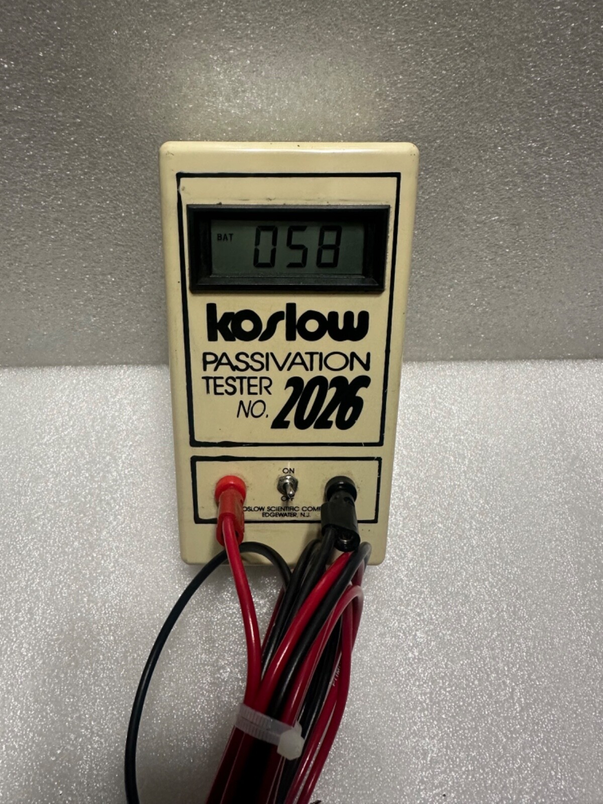 KOSLOW SCIENTIFIC NJ. 2026 PASSIVATION PASSI TESTER