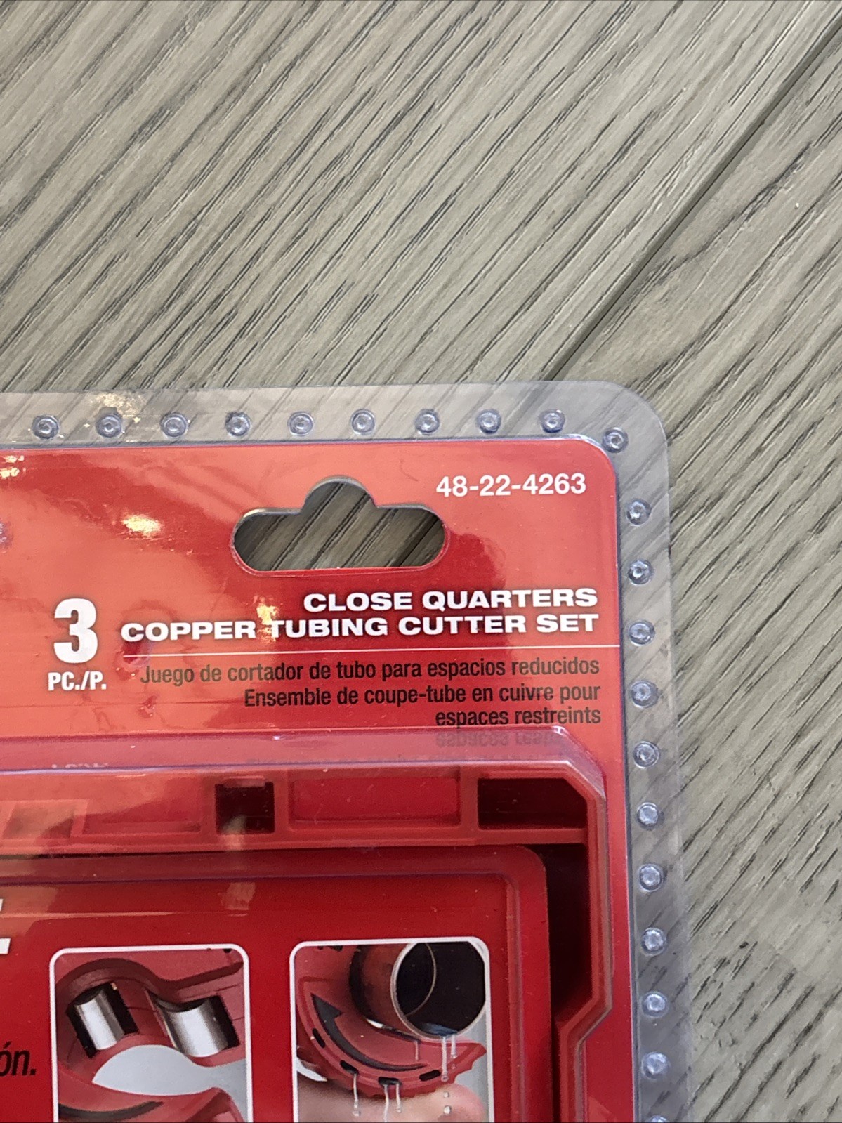 Milwaukee 48-22-4263 3 Piece Close Quarters Tubing Cutter Set NEW IN PACKAGE