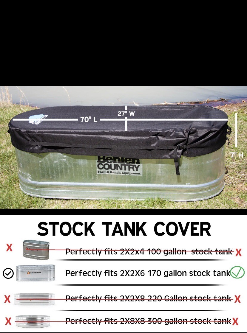 2X2X6 Galvanized Stock Tank Cover Ice Water Therapy Ice Bath Cover Waterproof