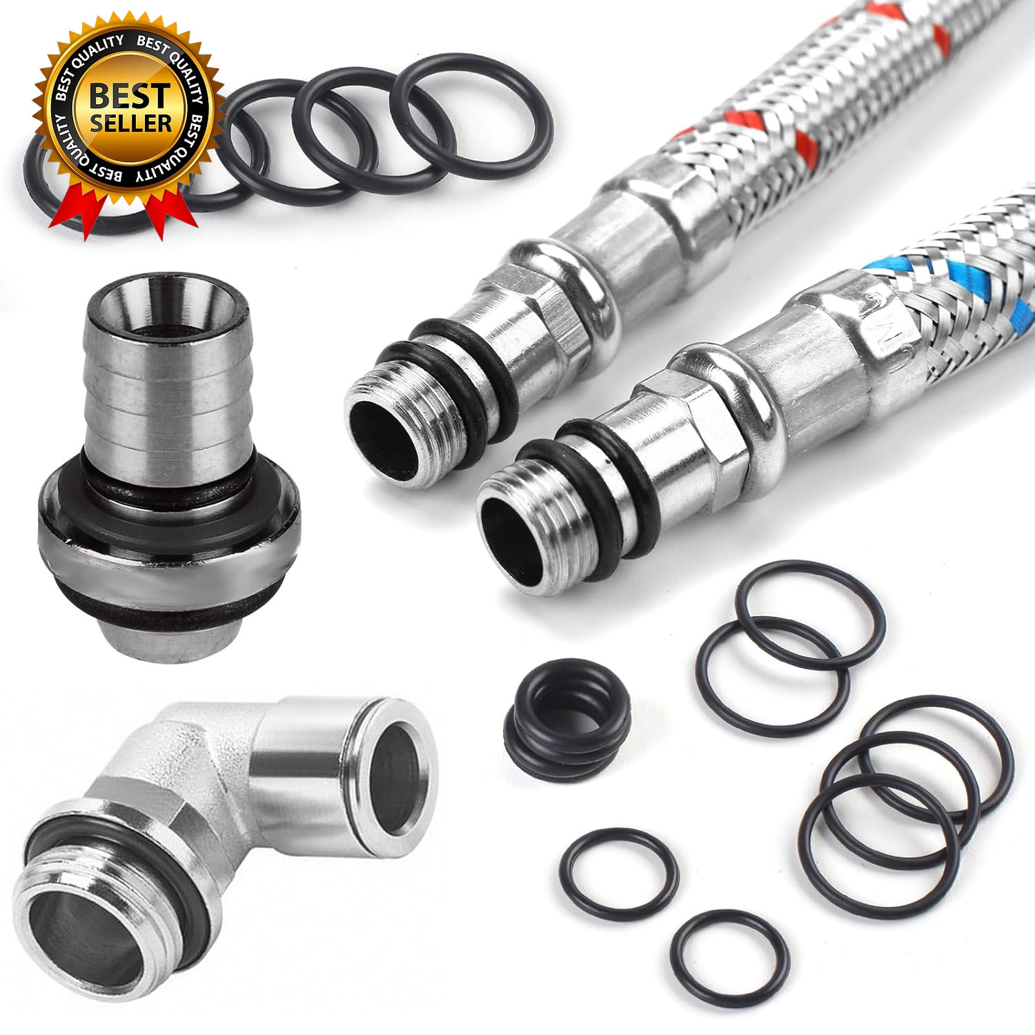 O Ring Kit 1050 PCS, O Ring Assortment Kit 21 Size, Metric Nitrile Rubber O Ring