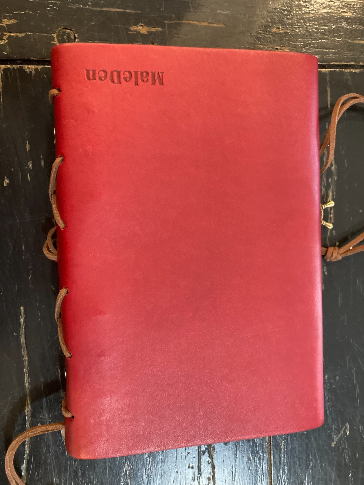 Maleden Leather Nautical style refillable blank kraft paper sketch/note pad
