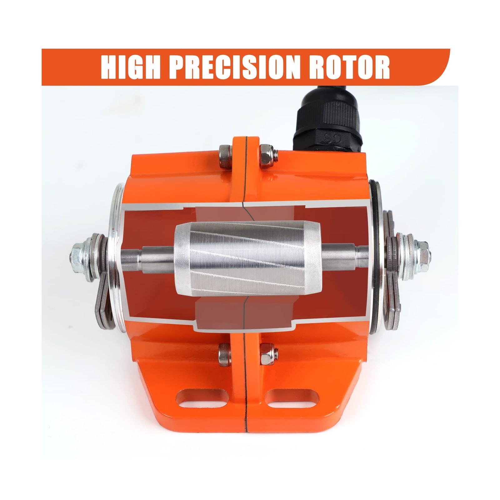 TOAUTO Concrete Vibrator Vibration Motor 30W Single Phase AC110V 3600rpm Alum…