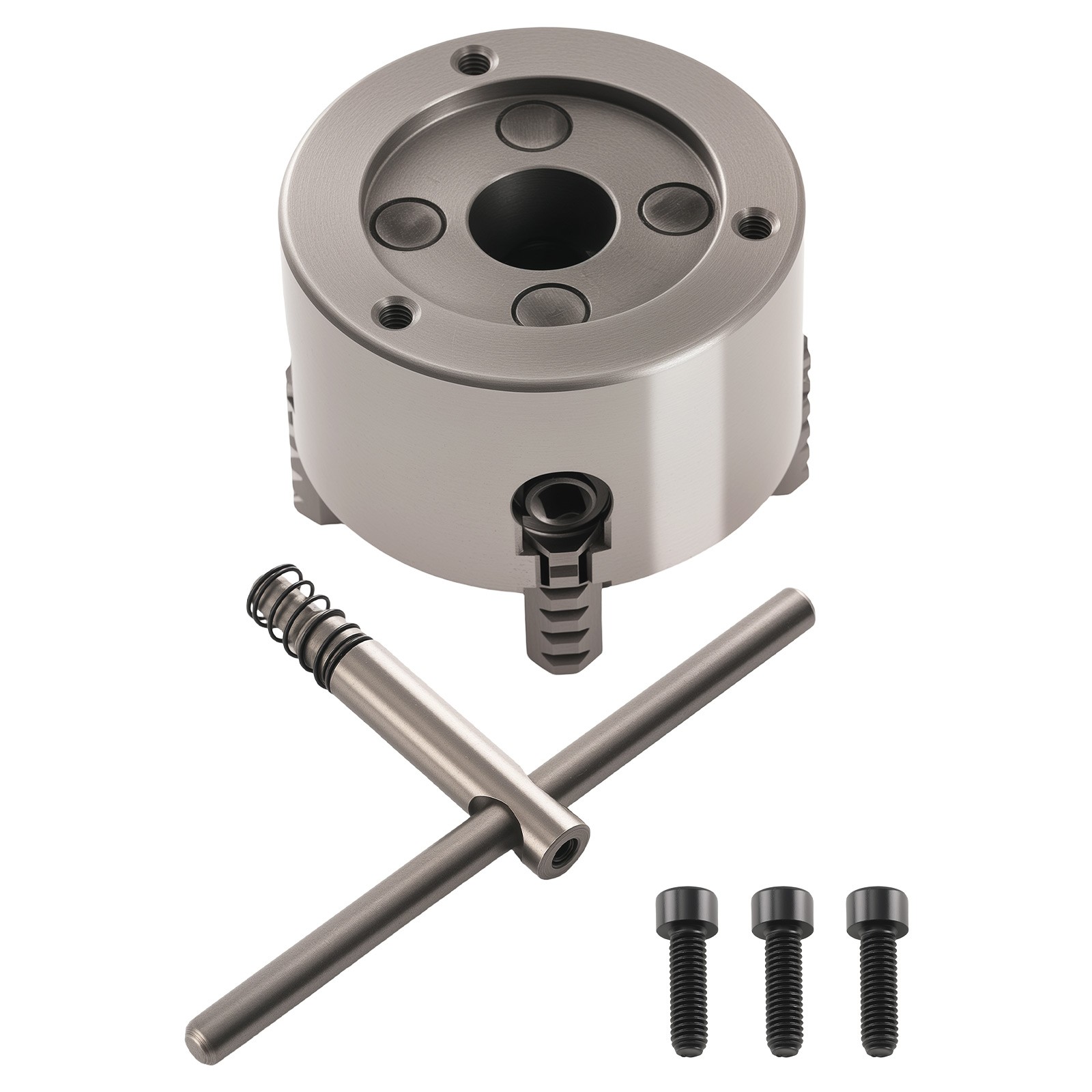 K72-80 4 Jaw Chuck 80mm Self Centering Metal Lathe HT300 Iron K7280