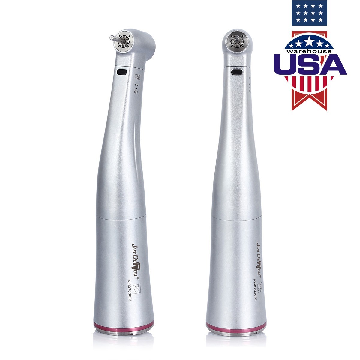 AZDENT Dental Electric LED Micro Motor Brushless / LED 1:5 Increase Contra Angle