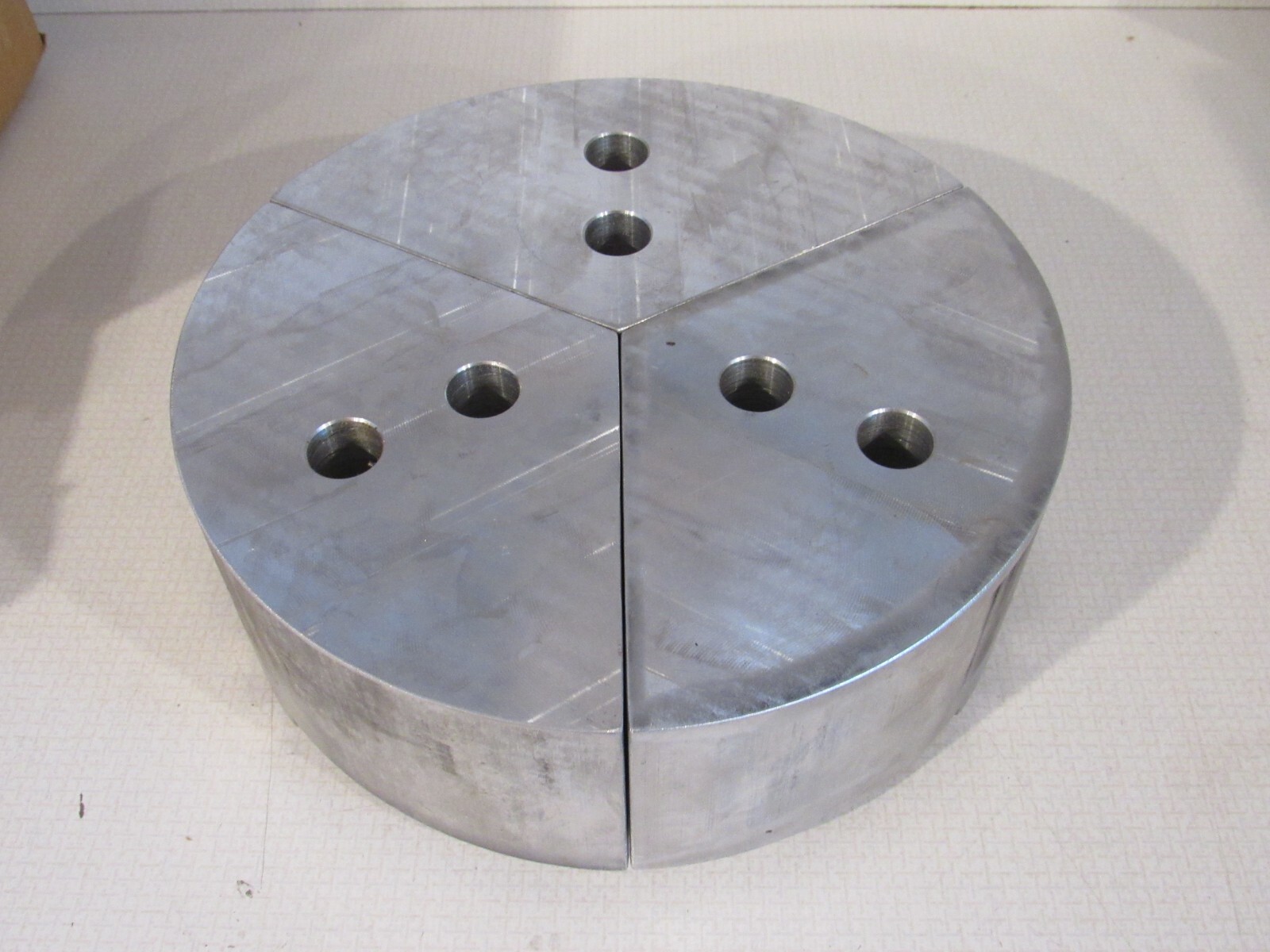 METRIC TONGUE & GROOVE 10″ x 3″ ALUMINUM PIE JAWS KNCS ROTA CHUCK SCHUNK