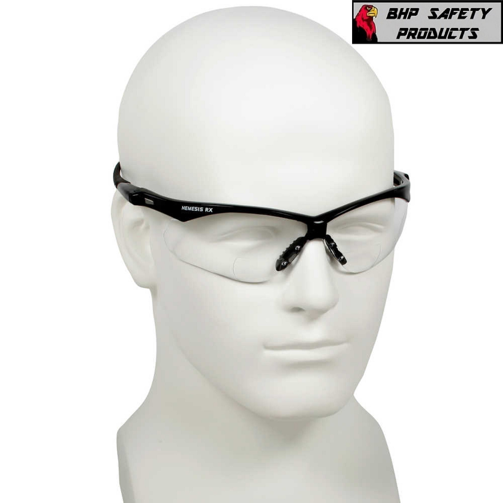 INNER BIFOCAL SAFETY READING SUNGLASSES GLASSES SUN READER ANSI Z87.1+ (1 PAIR)