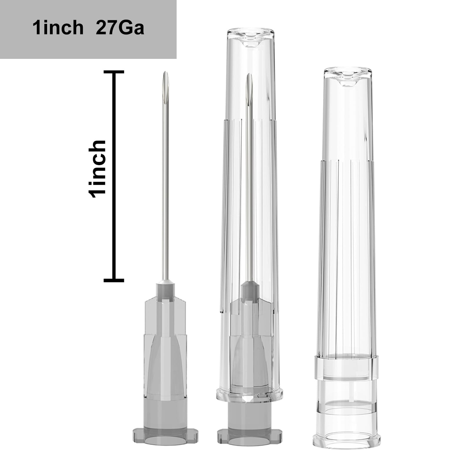 27 Gauge 1-Inch, with Individually Wrapped, 100 PCS Luer Lock Industrial Disp…