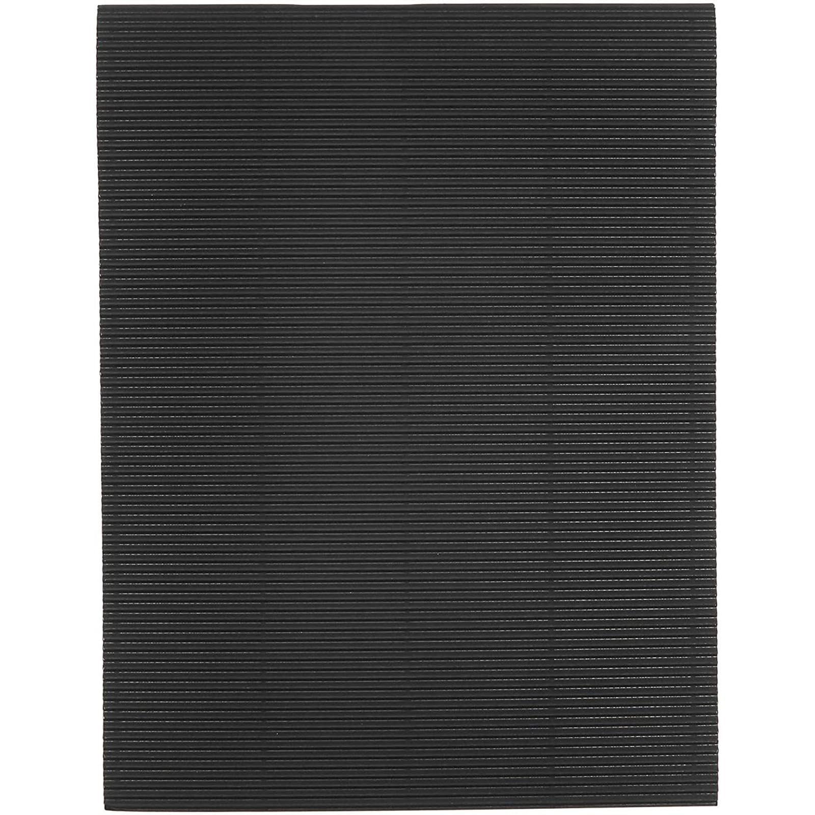 48 PCS Black 8.5×11 Inch Corrugated Paper Sheets DIY Craft Mailing Packaging