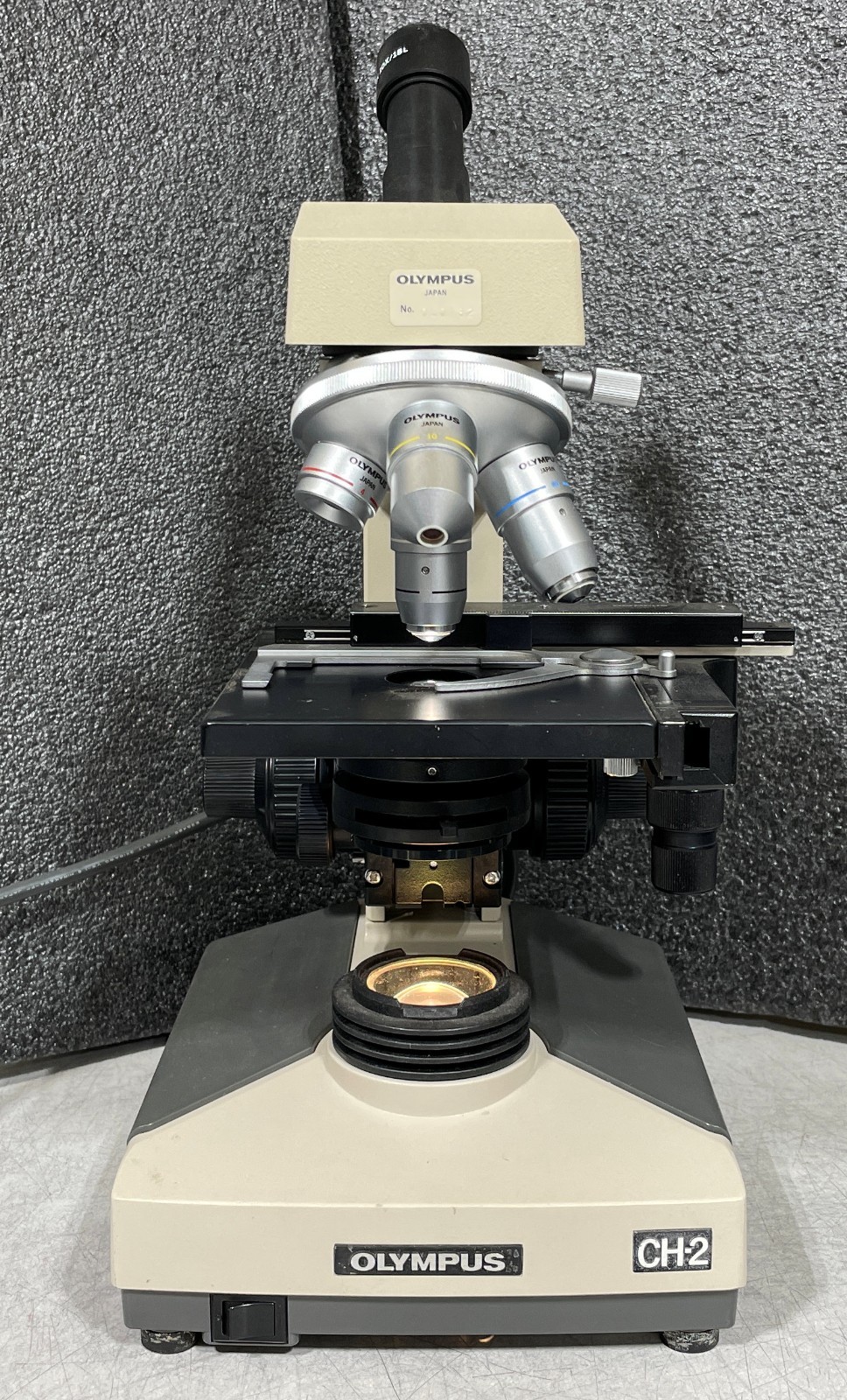 Olympus CH-2 CHT Monocular Microscope 4x 10x 40x 100x