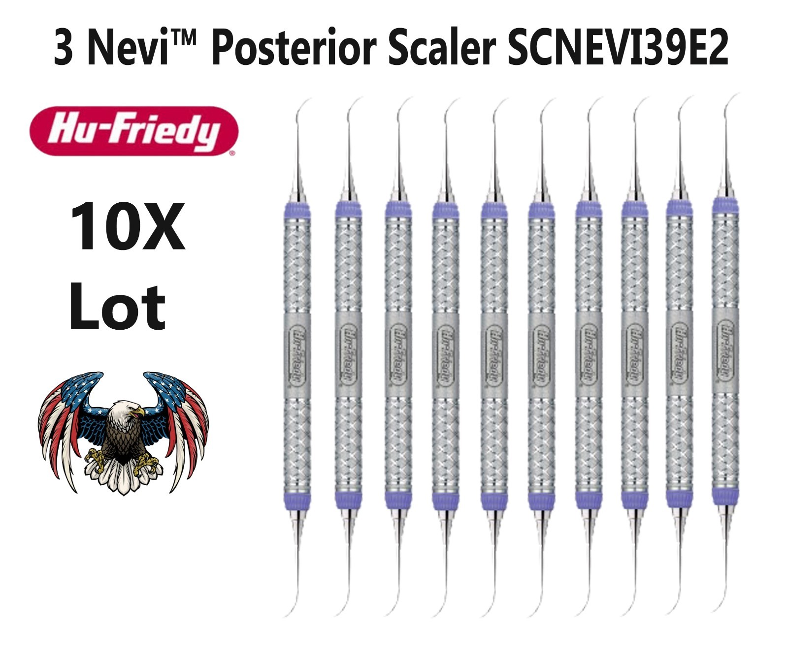 10X Hu-Friedy 3 Nevi™ Posterior Scaler SCNEVI39E2