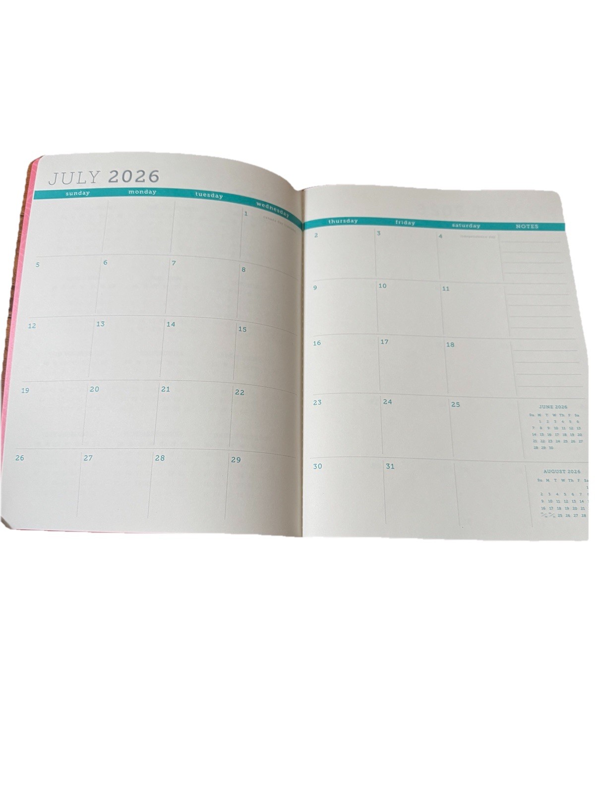July 2026-Dec 2027 Planner 18 Mo. Planner Clementine Notebook Size Large Floral
