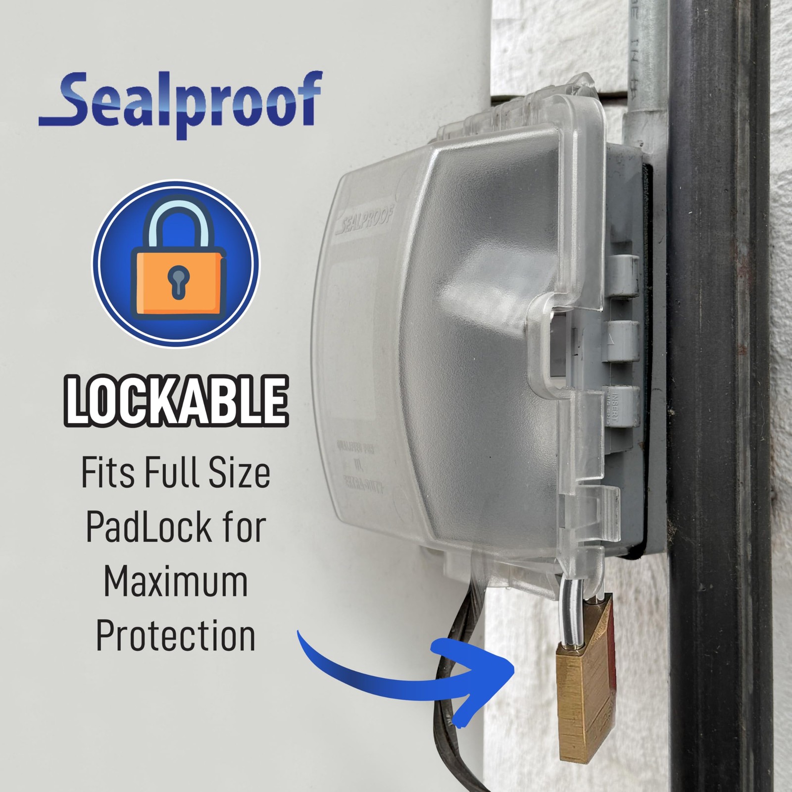 Sealproof 1-Gang Weatherproof In Use Outlet Cover | Horizontal/Vertical Outdoor