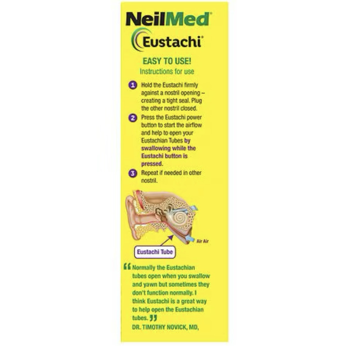 NeilMed Eustachi Pop Blocked Ear Safely – 1 Count