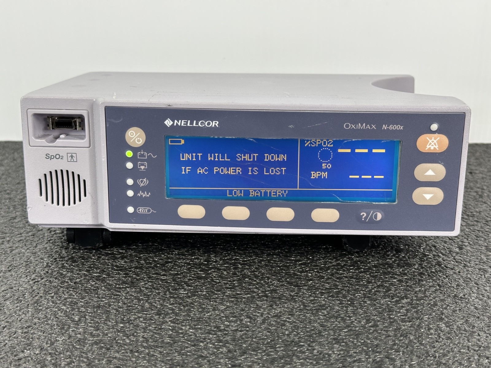 Nellcor OxiMax N-600x Pulse Oximeter Monitor