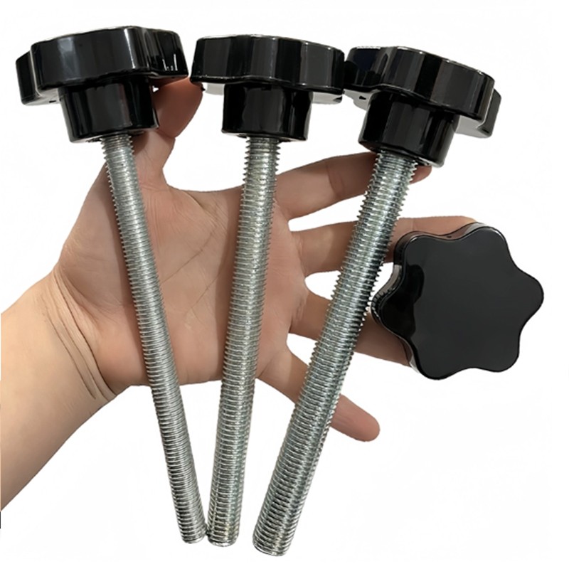 M12 M14 M16 Thread Male Star Screw Shaped Fixing Clamping Thumb Knob Bolt D=60mm