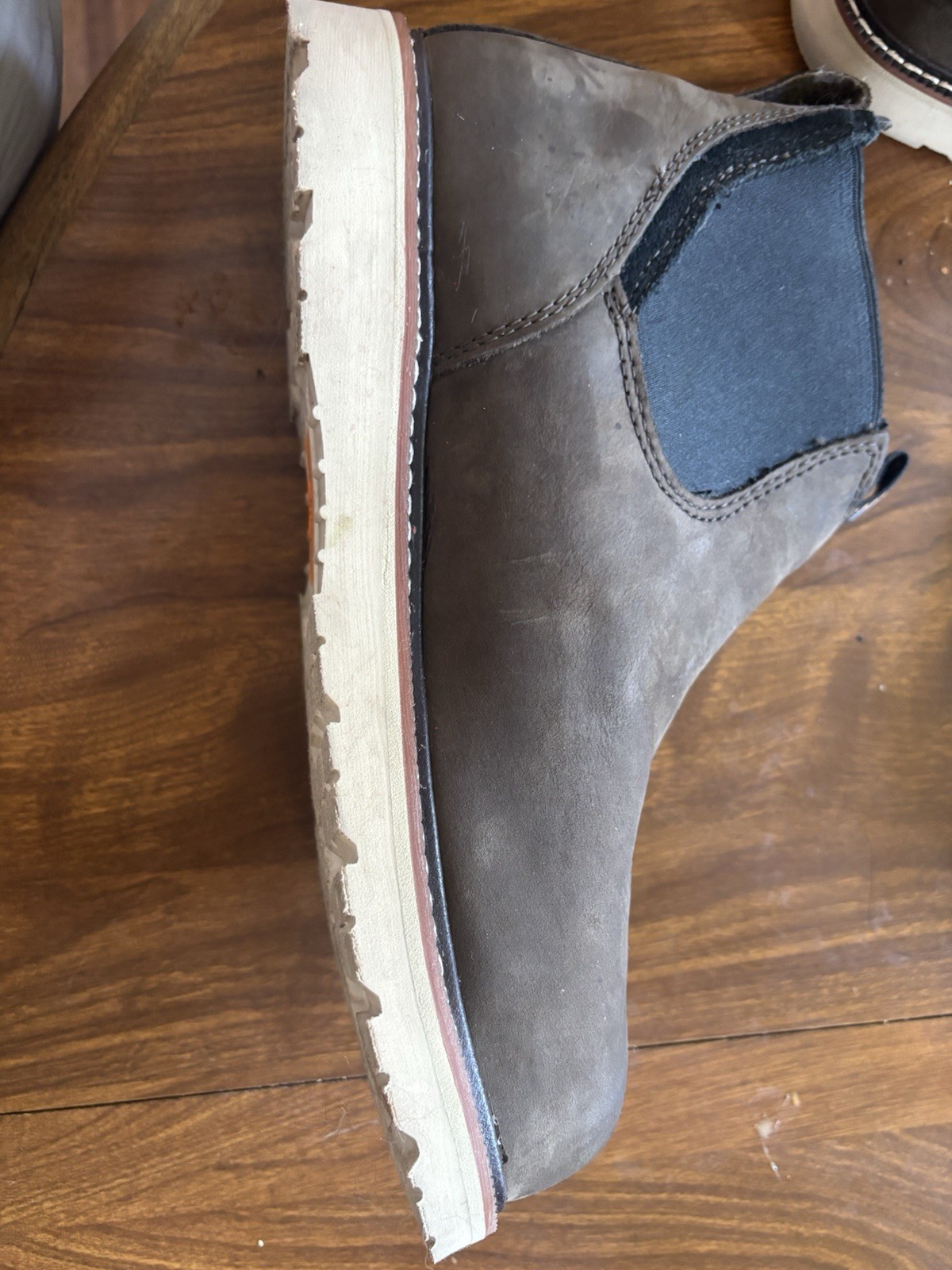 Ariat Work Chelsea Slip-On Boots Brown/Gray Composite Toe DRYShield