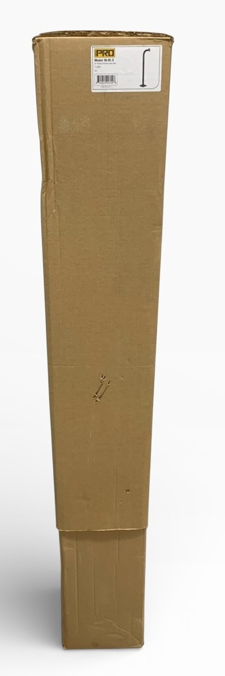 Pedestal Pro 58-9C-S 58″ Gooseneck Pedestal, Pad Mount, Steel, Black