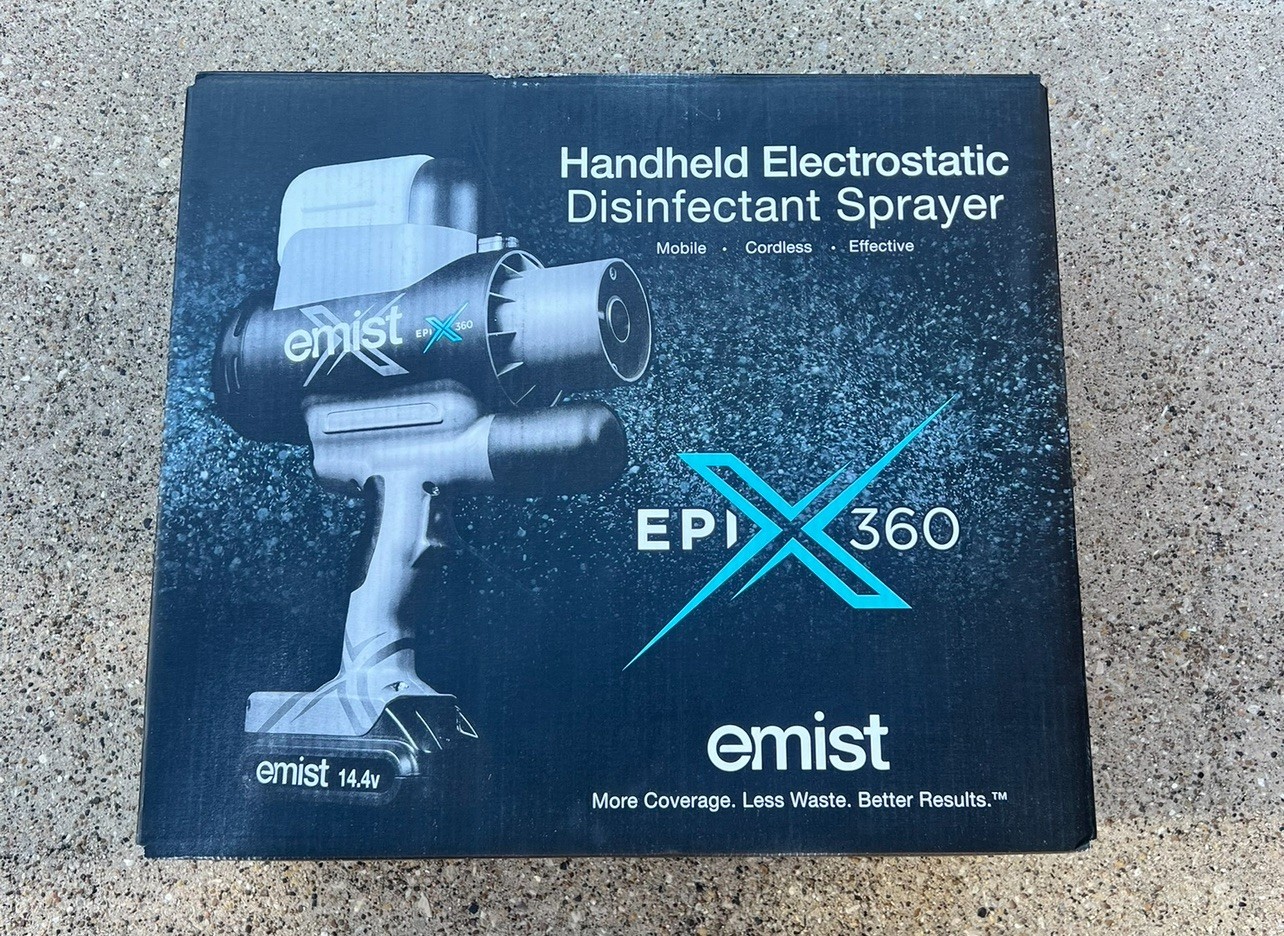 Emist EPIX360 Electrostatic Disinfectant Sprayer Cordless Handheld-(BRAND NEW)