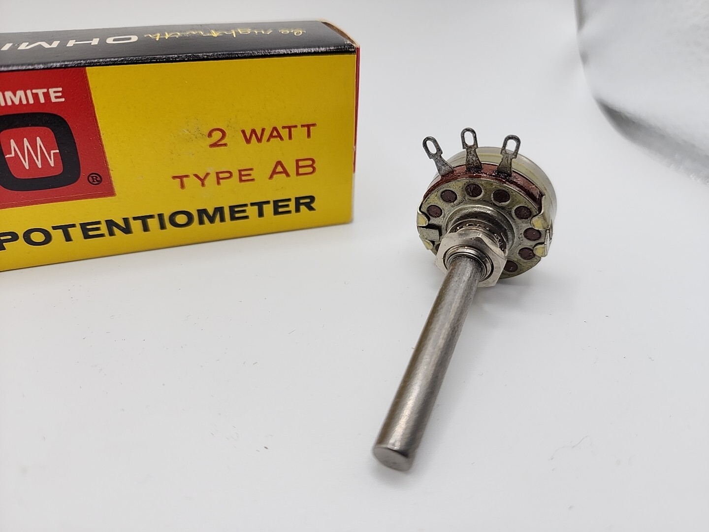 Ohmite CU-5031 2 Watt Type AB Potentiometer 50000 Ohm NOS