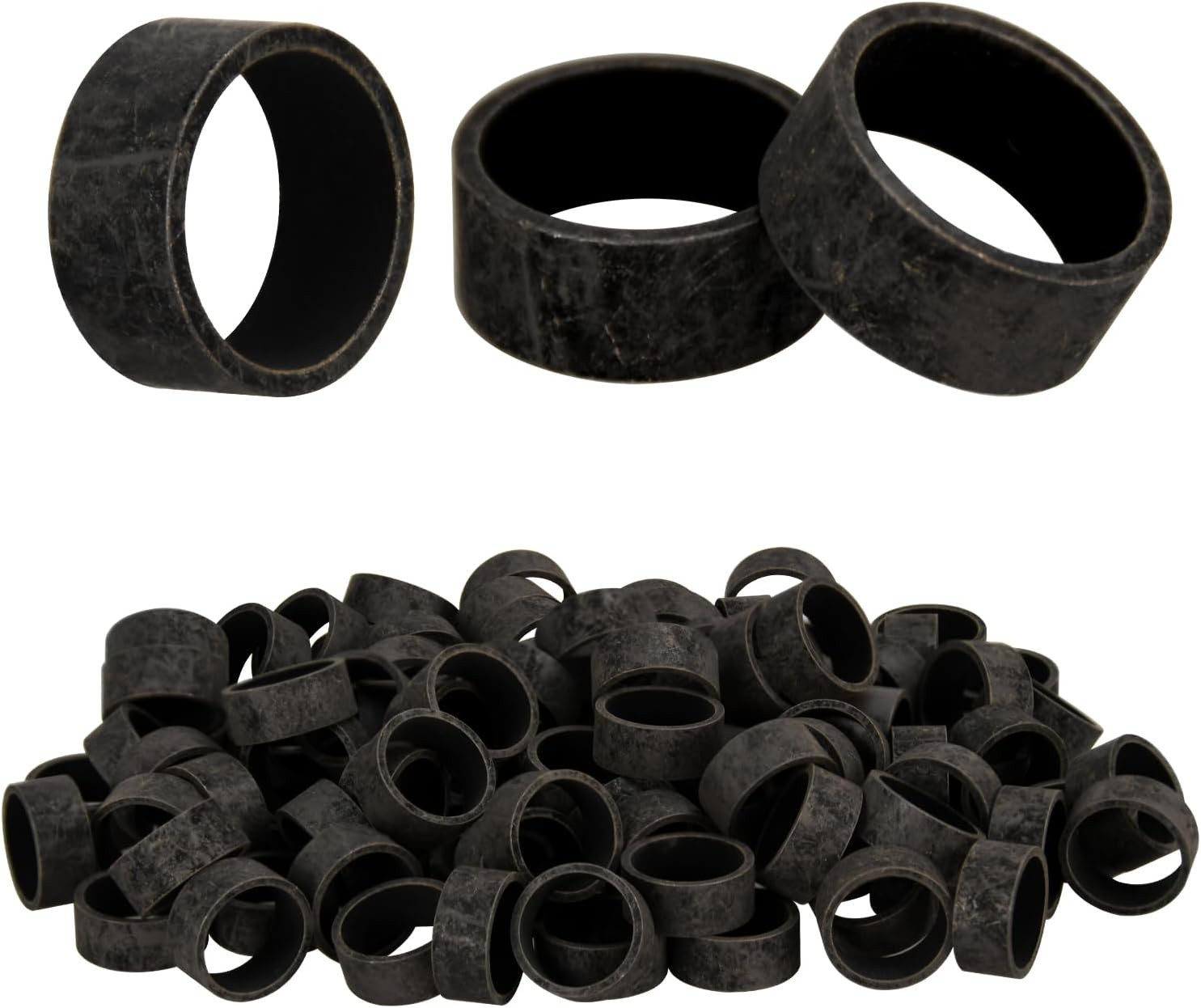 100 Pack 1/2″ PEX Copper Crimp Rings, for Pex Pipe Connection (1/2″, 100 Pack)