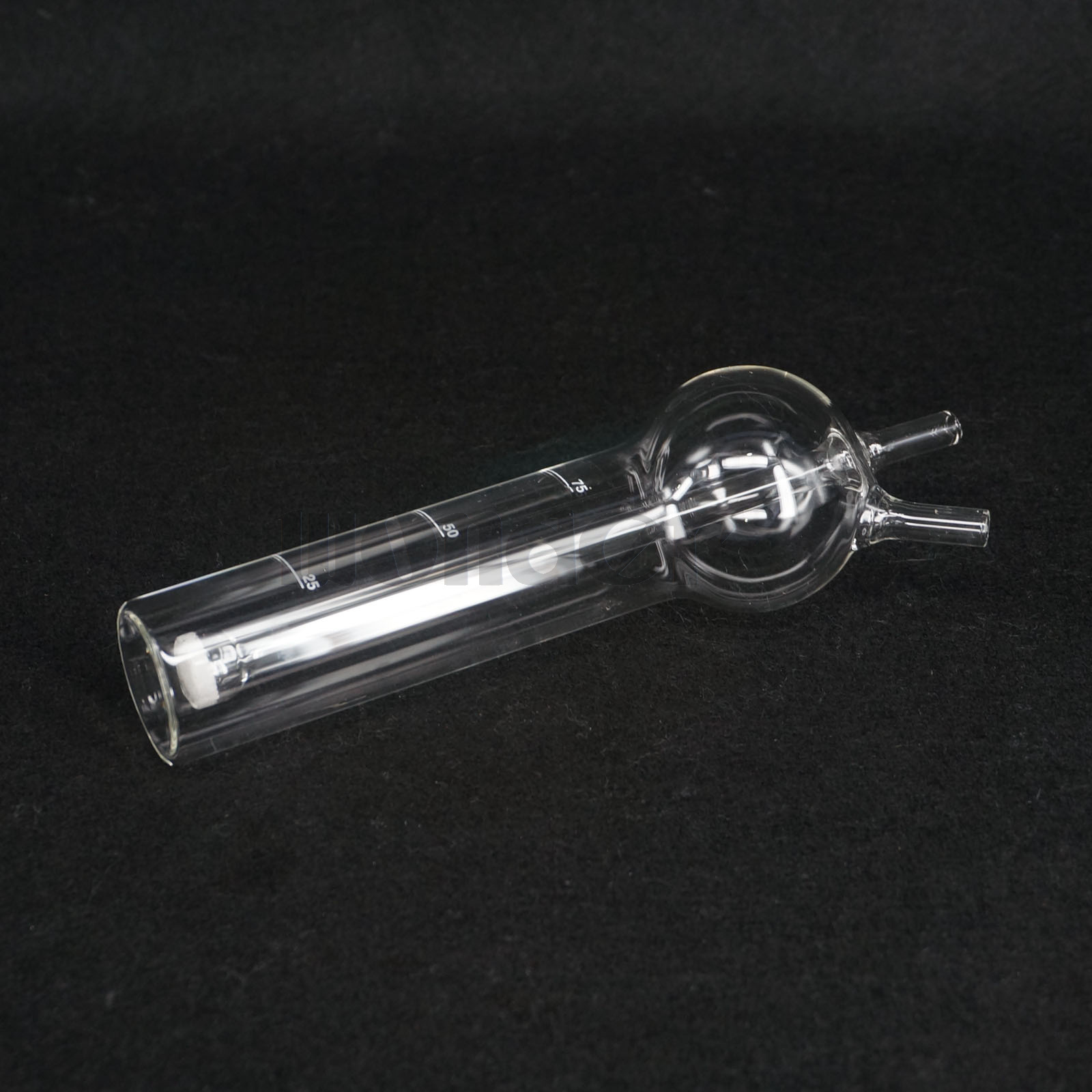 75ml Clear Sulfur Dioxide Absorber Tube Bottle Apparatus Chemistry Lab Glassware