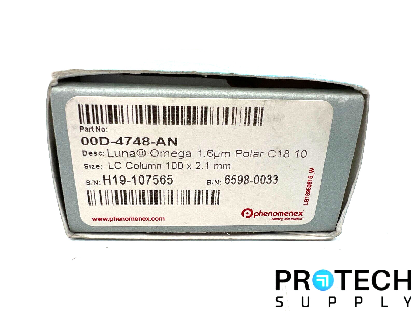 Phenomenex LC Column 1.6um Polar Omega C18 10 100 x 2.1mm with WARRANTY