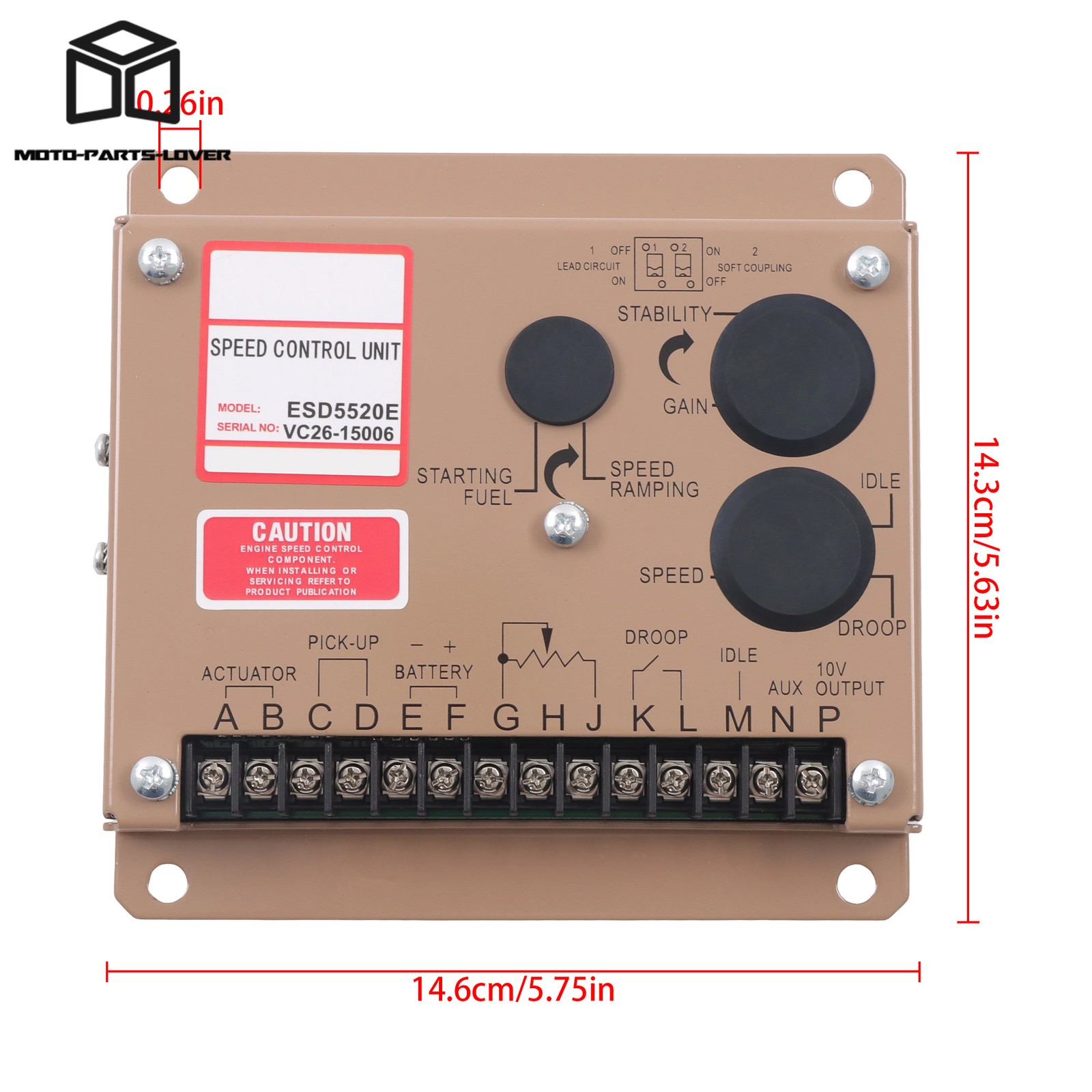 ESD5520E Engine Speed Control Module Generator Governor Controller