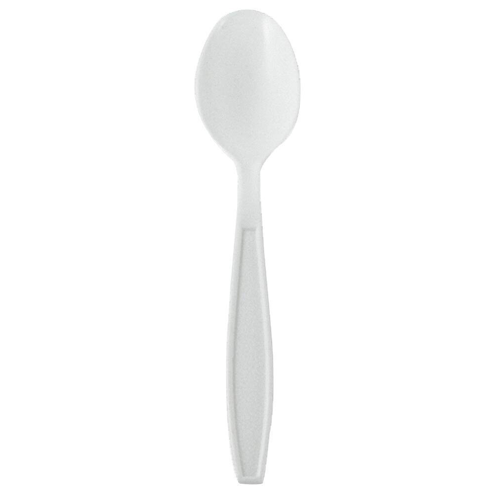 Karat PP Plastic Extra Heavy Weight Tea Spoons – White – 1,000 ct, U2033W