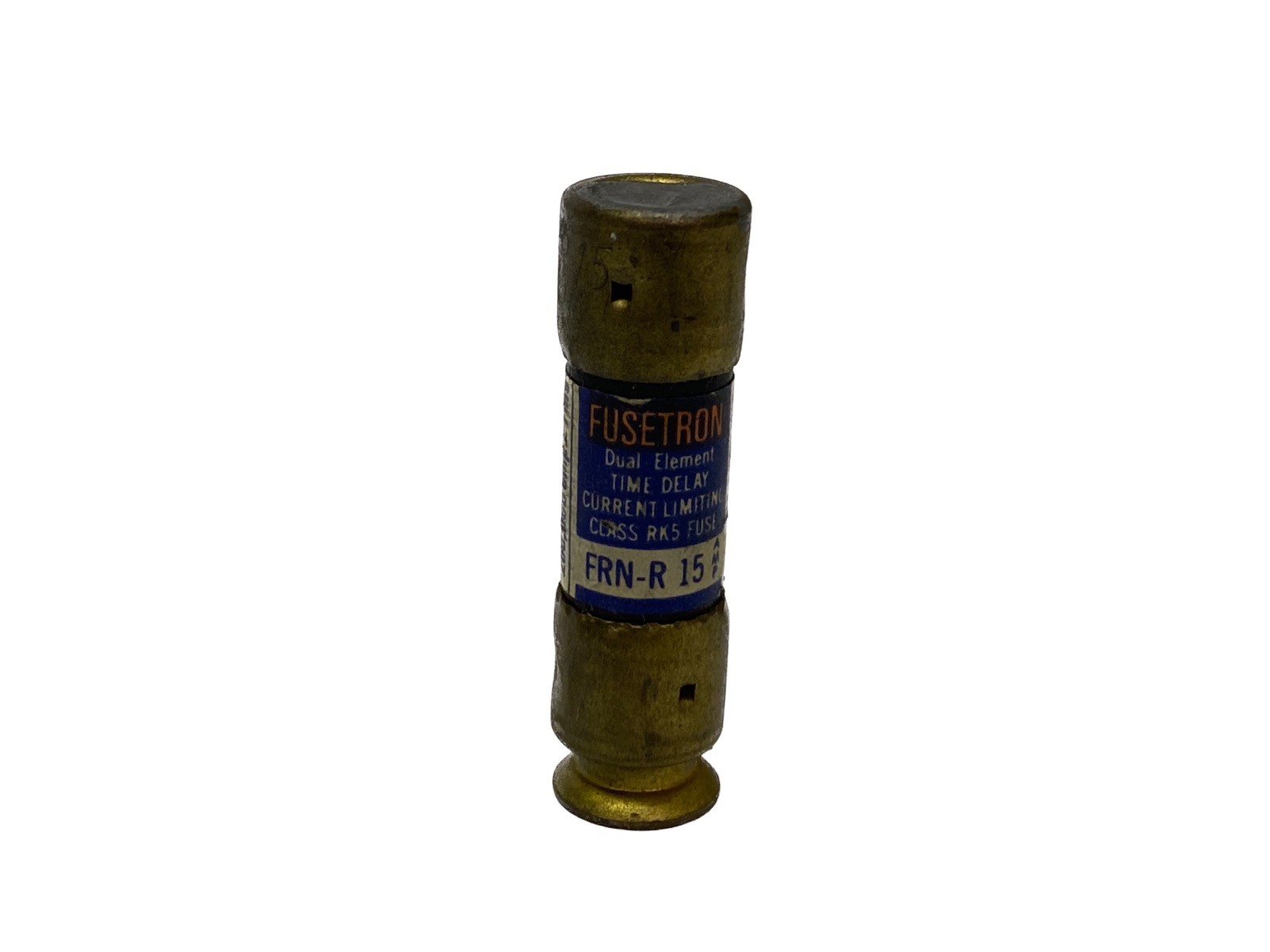 (8) NOS Bussmann 15A 250V Class RK5 Time Delay Current Limiting Fuses FRN-R-15