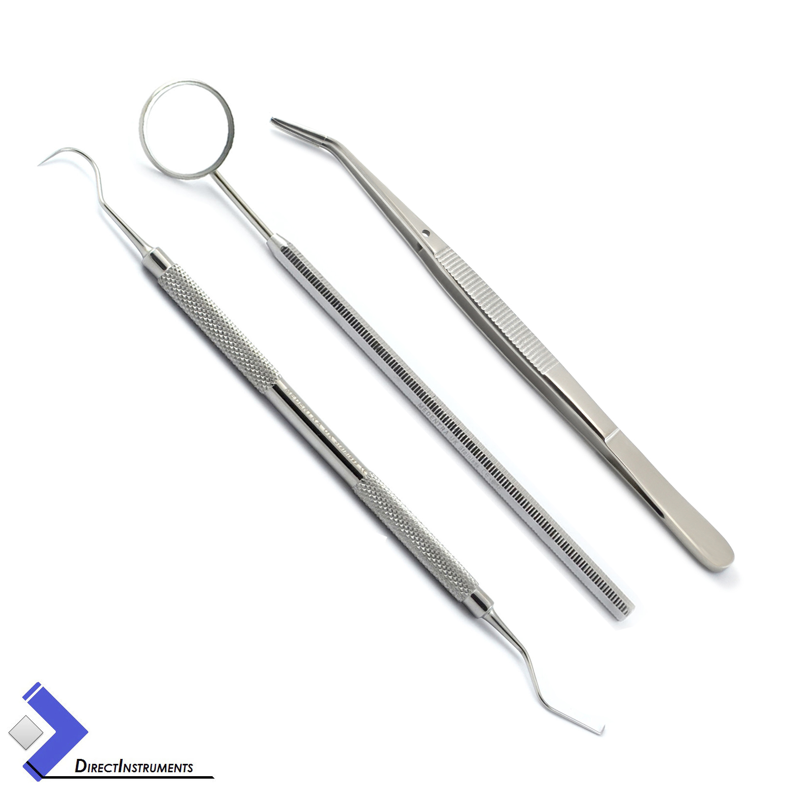 Dental Basic Hygiene Examination Kit Explorer Probe Mouth Mirror Teeth Cleaning