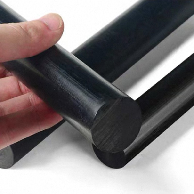 Black PEEK Rod Round Bar High Temperature Engineering Plastic 100mm 200mm Length