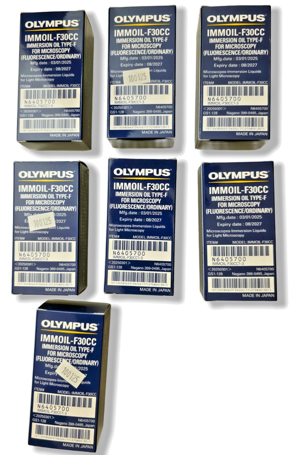 2607-034 Olympus Immoil-F30CC Immersion Oil Type-F Microscopy NIB Exp 08/2027