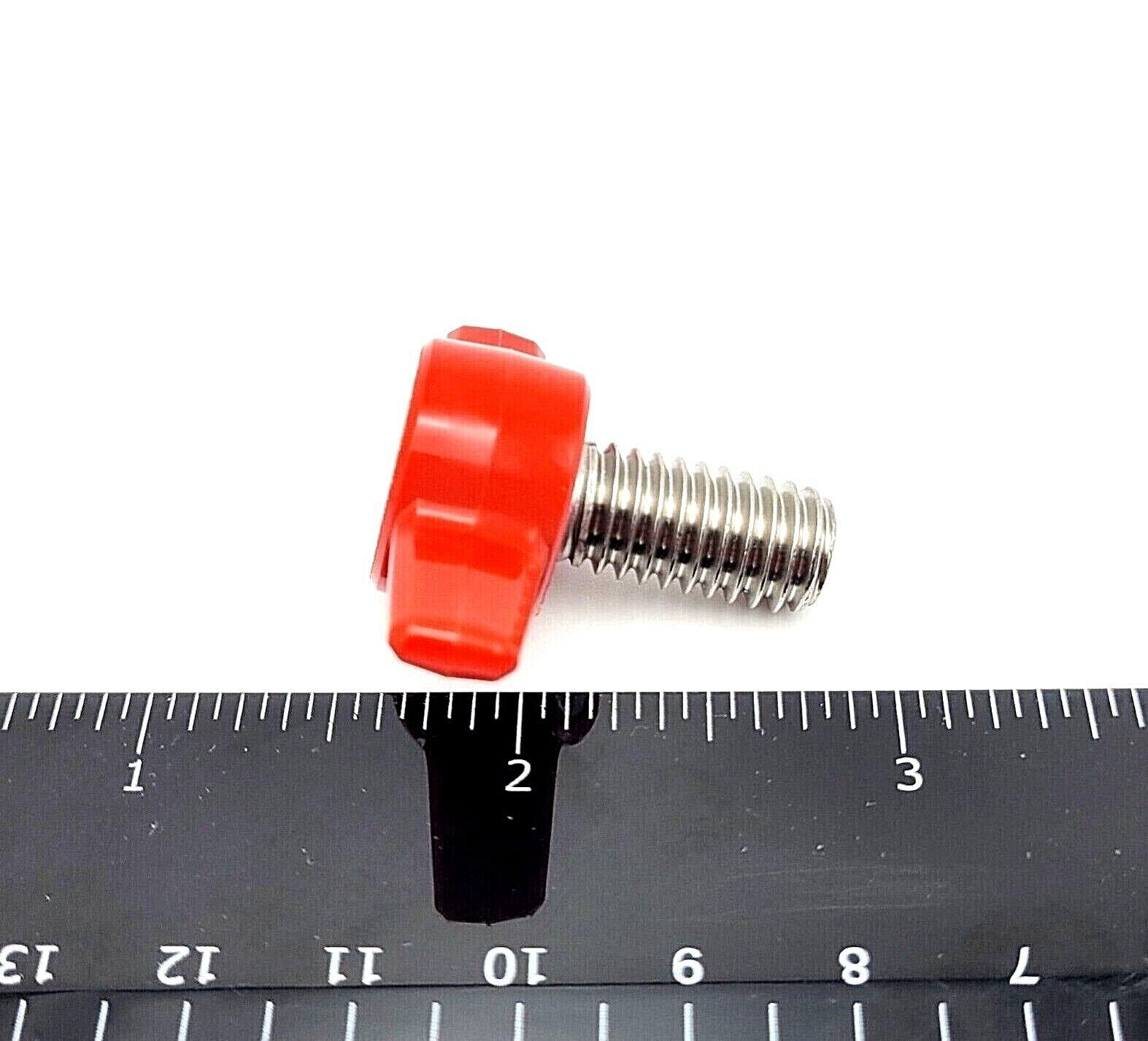 3/8″ x 3/4″ Thumb Screw T Bolts Plastic Butterfly Knob Red or Black Stainless