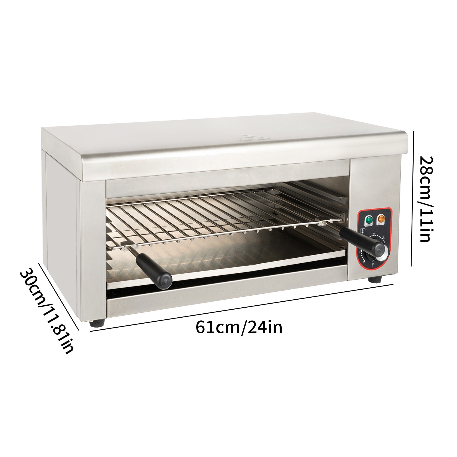 Salamander Broiler Fast Heating Toaster Oven 1500W Grid Electric Cheese Melter