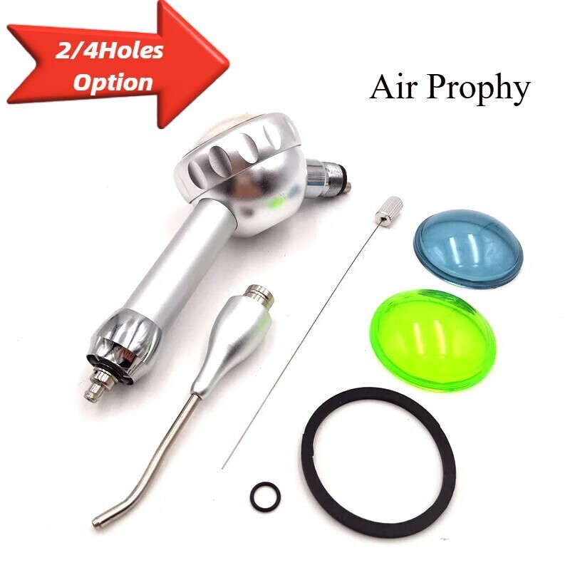 Dental Teeth Polishing 2/4 Holes Polisher Handpiece Hygiene Air Flow Prophy Jet