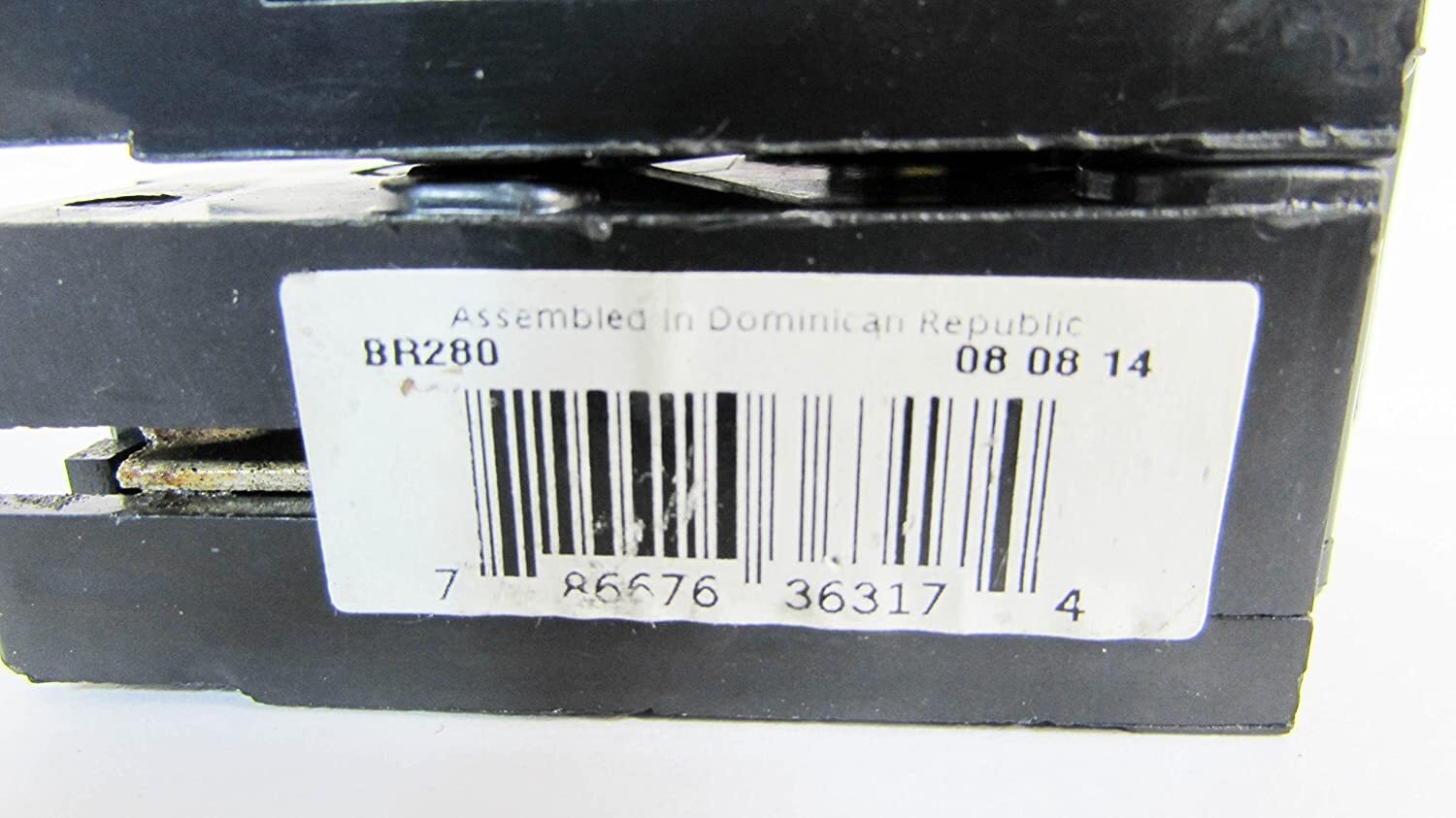 Eaton BR280 Plug-On Mount Type BR Circuit Breaker 2-Pole 80 Amp 120/240 Volt AC,