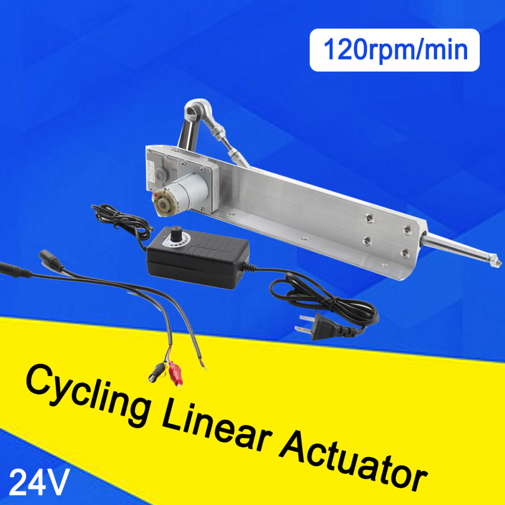 DC24V Adjustable Stroke 150MM 120RPM Cycling Reciprocating Linear Actuator Motor