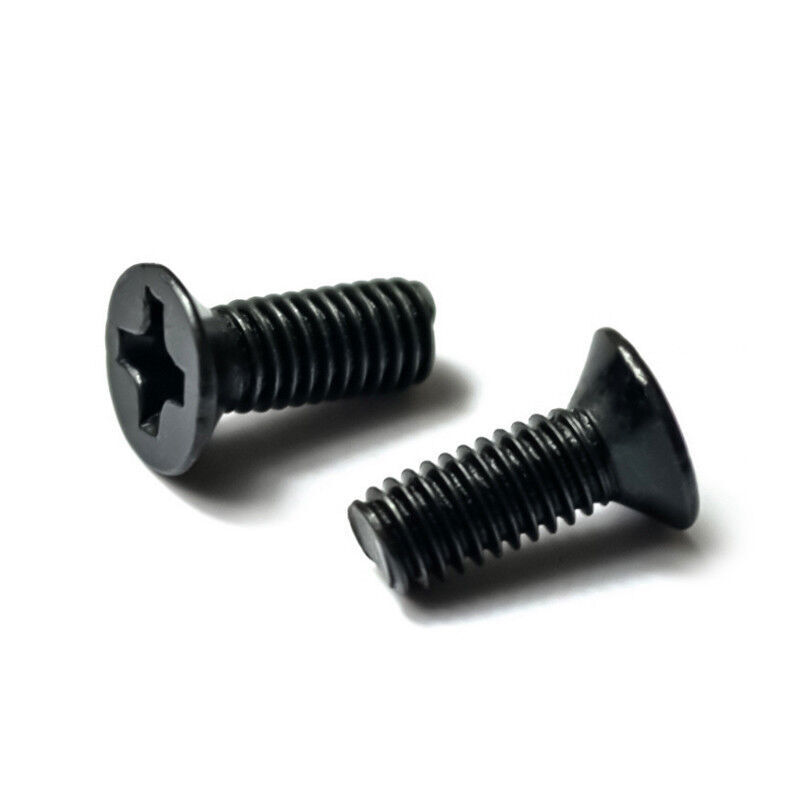 M2 M2.5 M3 M4 M5 M6 Black Steel Phillips Countersunk Head Machine Screws Bolts