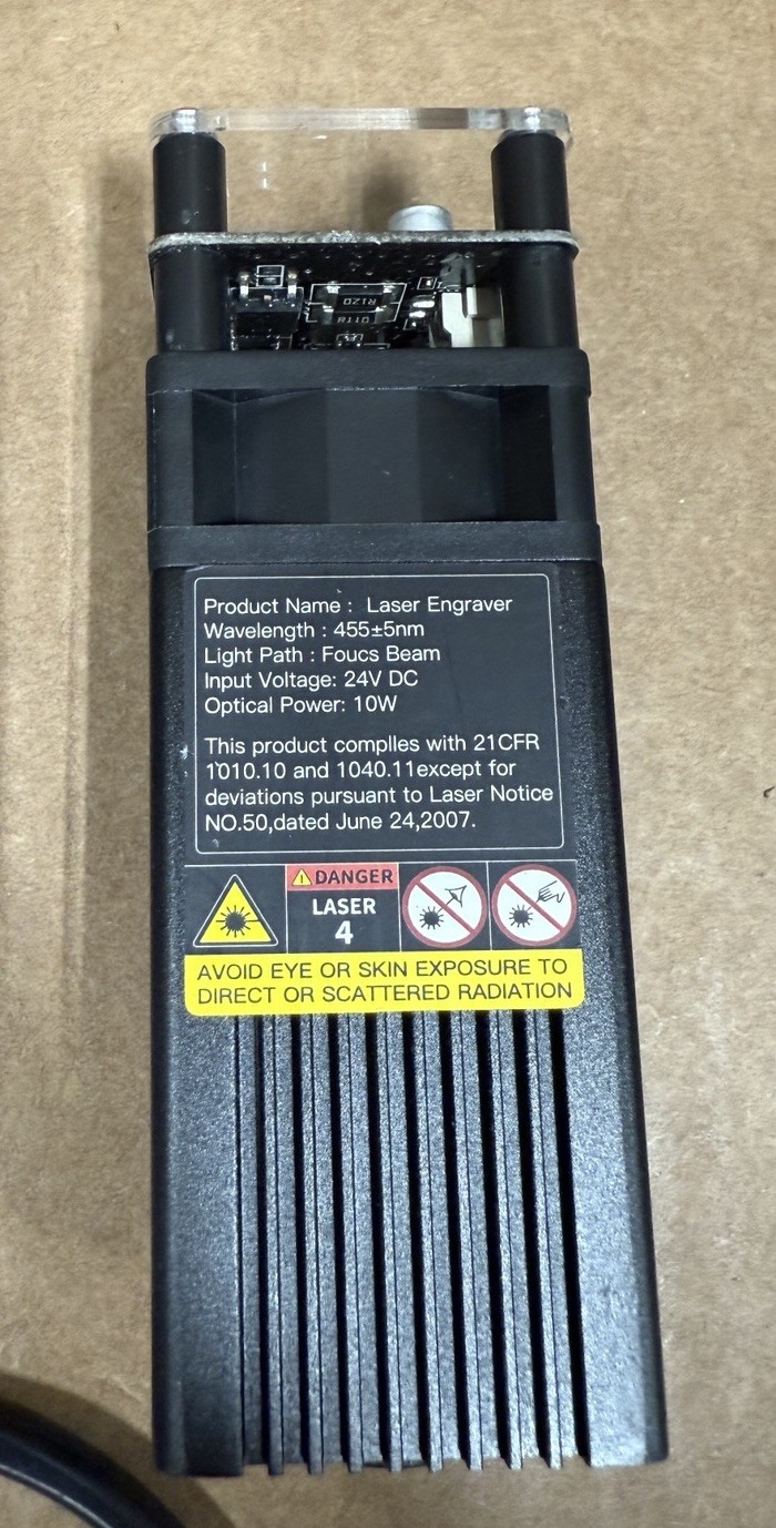 Creality Falcon 10W Laser Engraver FOR PARTS ONLY AND SOLD AS IS