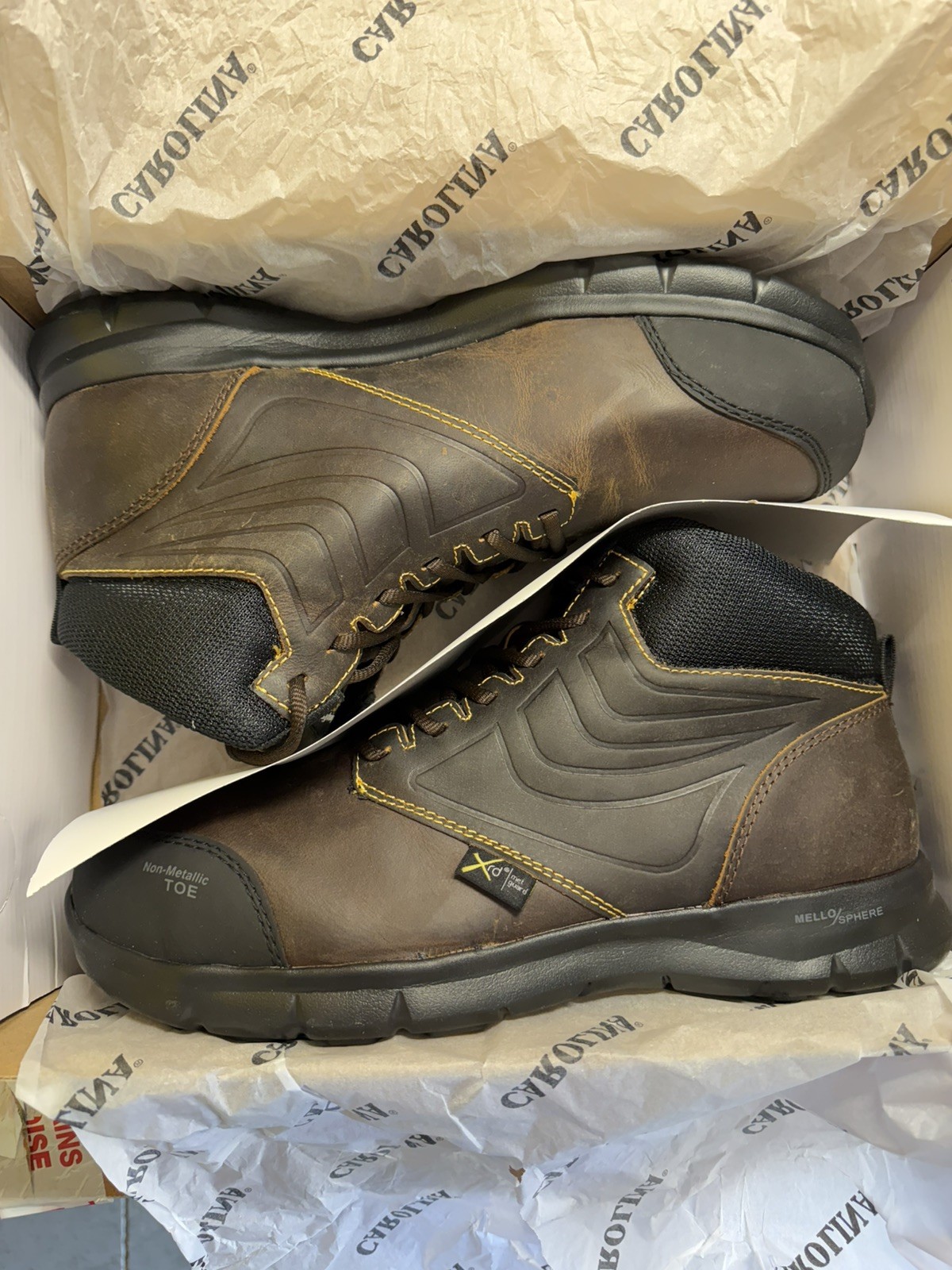 Size 12 D- Carolina Lytning 1.9 MET – Composite Toe/ Electrical Hazard/ Metgrd