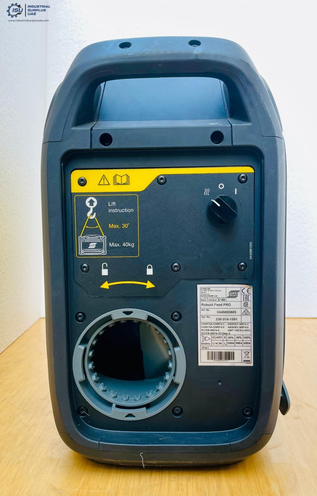 Esab Robust Feed PRO Portable Wire Feeder Article No.0445800885